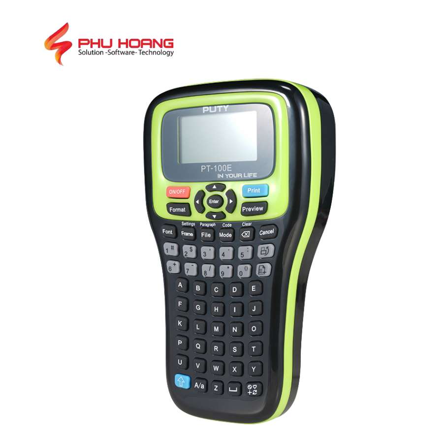 Máy in nhãn Puty PT-100E Máy in nhãn Puty PT-100E