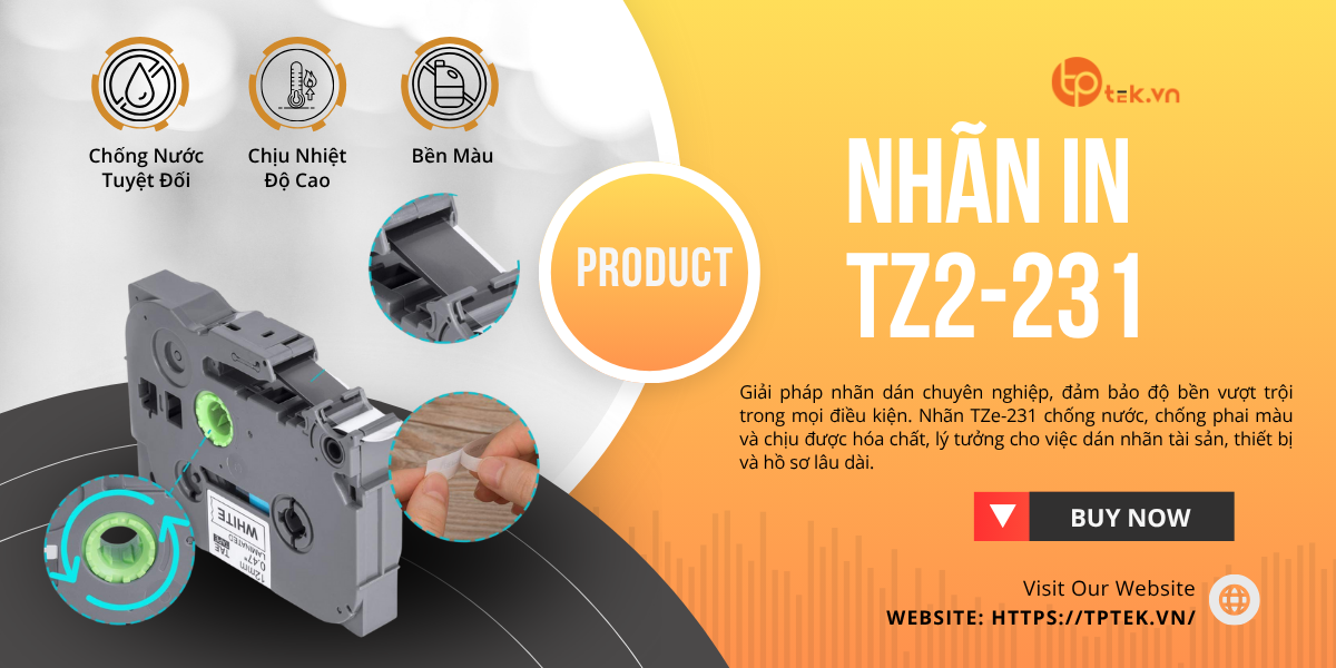 Nhãn in TZ2-231 Nhãn in TZ2 231